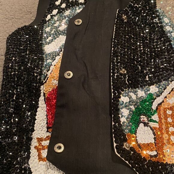 Bali Gem Sequence Christmas Vest - Picture 8 of 10